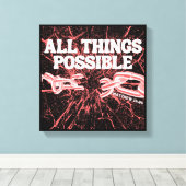 Toile Tout est Possible – Matthieu 19:26 (Insitu (Plancher de Bois))