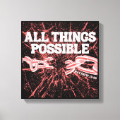 Toile Tout est Possible – Matthieu 19:26 (Recto)