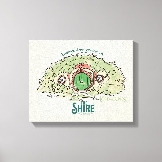Toile Tout pousse dans LA COMTÉ™ (Recto)