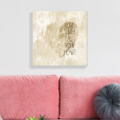 Toile Tout ton coeur Gold (Insitu(Salon))
