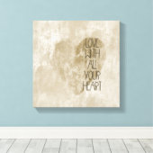 Toile Tout ton coeur Gold (Insitu (Plancher de Bois))