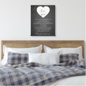 Toile toutes les choses que j'aime chez toi, les raisons (Insitu(Chambre))