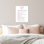 Toile toutes les raisons pour lesquelles je t'aime. 10 r