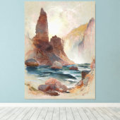 Toile Tower at Tower Falls, Yellowstone (Insitu (Plancher de Bois))
