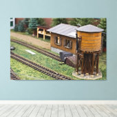 Toile Toy Train Plateforme Water Tower (Insitu (Plancher de Bois))