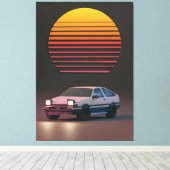 Toile Toyota AE86 de l'Anime initial-D (Insitu (Plancher de Bois))