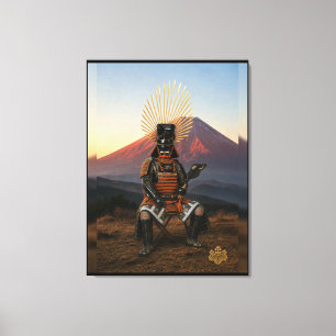 Toile Toyotomi Hideyoshi Mont Fuji Armure de Samouraï 30
