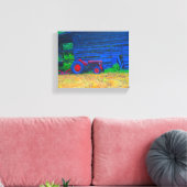 Toile Tracteur rouge devant la grange (Insitu(Salon))