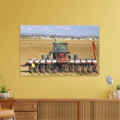 Toile Tracteur tirant une semence de maïs. (Insitu(Salon))