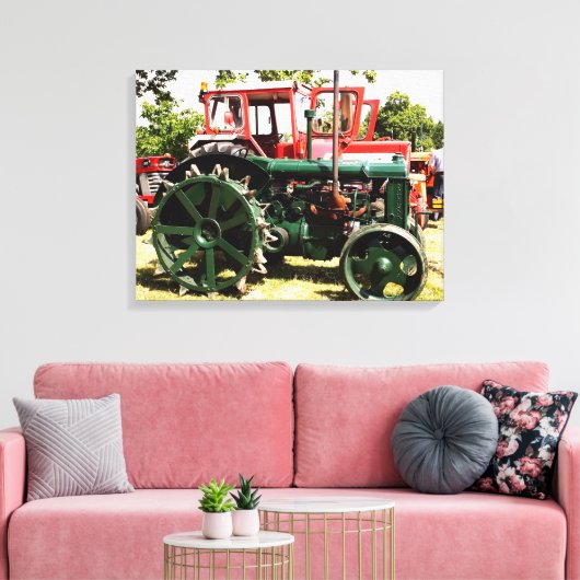 Toile TRACTEURS vintages (Insitu(Salon))