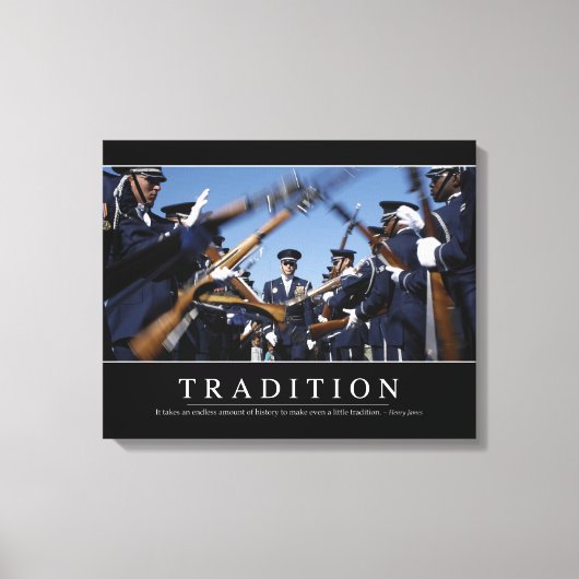 Toile Tradition : Citation inspirante (Recto)