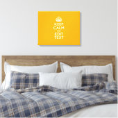 Toile Traffic Yellow Background Keep Calm And Your Text (Insitu(Chambre))