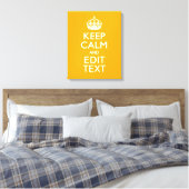 Toile Traffic Yellow Background Keep Calm And Your Text (Insitu(Chambre))