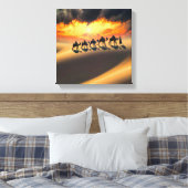 Toile Train à chameaux traversant le désert (Insitu(Chambre))