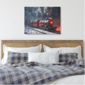 Toile Train à neige vintage (Insitu(Chambre))
