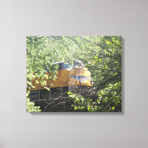Toile Train à travers les bois