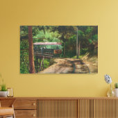 Toile Train à travers Wooden CanyonMt. Lowe, CA (Insitu(Salon))