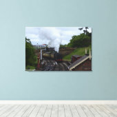 Toile Train à vapeur dans le Yorkshire (Insitu (Plancher de Bois))