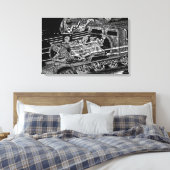 TOILE TRAIN À VAPEUR PAR BARRY COOKE (Insitu(Chambre))