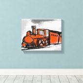 Toile Train ancien (Insitu (Plancher de Bois))