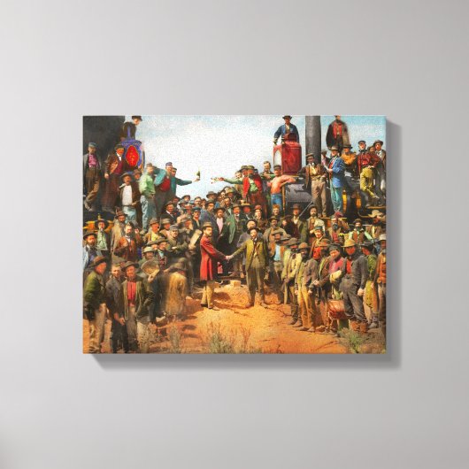 Toile Train - Civil - La photo champagne 1869 (Recto)