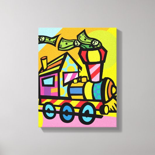 Toile Train d'argent (Recto)