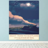 Toile Train de nuit pour l'Écosse (Insitu (Plancher de Bois))
