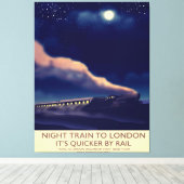 Toile Train De Nuit Pour Londres. (Insitu (Plancher de Bois))