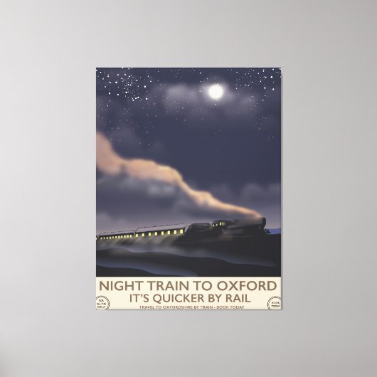 Toile Train de nuit pour Oxford (Recto)