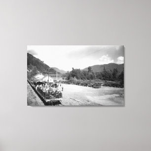 Toile Train de touristes du projet de Skagit