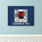 Toile Train ferroviaire Black and Red Heritage (Insitu (Plancher de Bois))