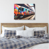 Toile Train graffiti (Insitu(Chambre))