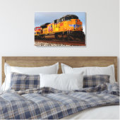 Toile Train Locomotive Diesel Jaune 24"x16" Grand (Insitu(Chambre))
