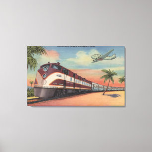 Toile Train rationalisant par la Floride