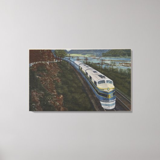 Toile Train- Rationalisation à travers Potomac (Recto)