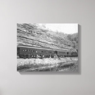Toile Train sur Burlington et le Missouri