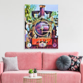 TOILE TRAINS À VAPEUR (Insitu(Salon))