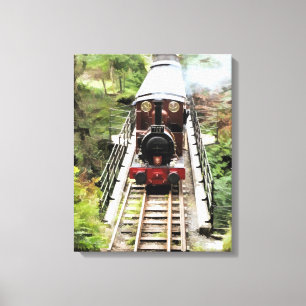 TOILE TRAINS À VAPEUR
