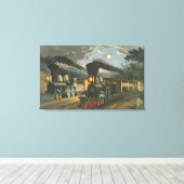 Toile Trains de l'Express de la foudre, 1863 (Insitu (Plancher de Bois))
