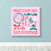 Toile Traiter chaque jour comme Noël (Insitu (Plancher de Bois))