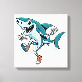 Toile Tralalero Tralala SkeleBoo Halloween Conception (Recto)