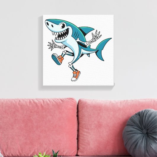 Toile Tralalero Tralala SkeleBoo Halloween Conception (Insitu(Salon))