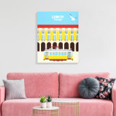 Toile Tramway jaune de Lisbonne style vintage (Insitu(Salon))