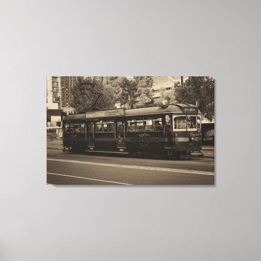 Toile tramway vintage de Melbourne (Recto)