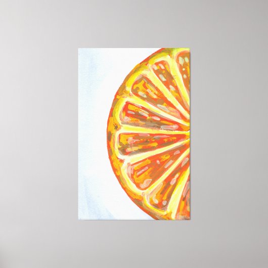 Toile Tranche de fruit orange juteuse (Recto)