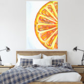 Toile Tranche de fruit orange juteuse (Insitu(Chambre))