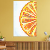 Toile Tranche de fruit orange juteuse (Insitu(Salon))