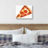 Toile Tranche de pizza pepperoni classique de SlipperyJo (Insitu(Chambre))