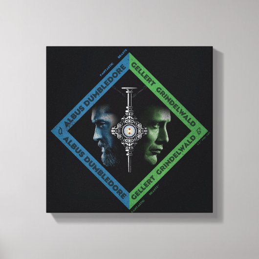Toile Tranche sanguine Dumbledore & Grindlewald Graphiqu (Recto)