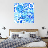 Toile Tranches d'agate bleue (Insitu(Chambre))
